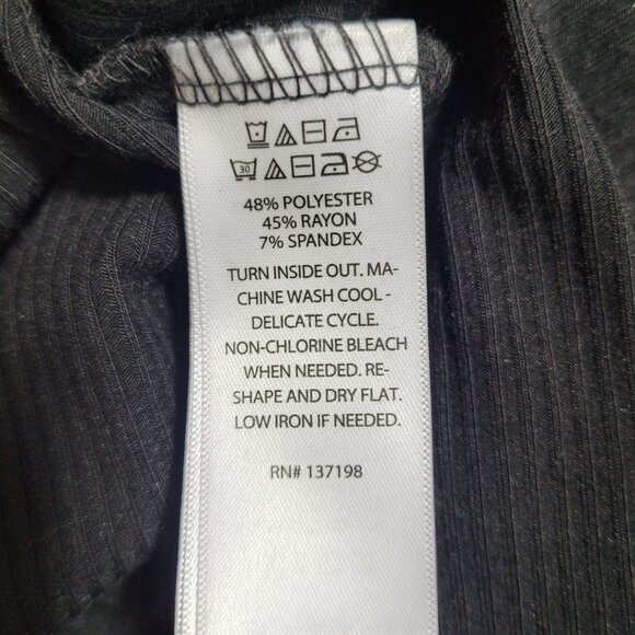 Rachel Zoe Women's Ruched Long Bodycon Ribbed Surplice Maxi Dress Black Size S - Picture 9 of 9